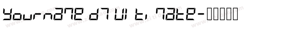 Yourname D7 Ultimate字体转换
